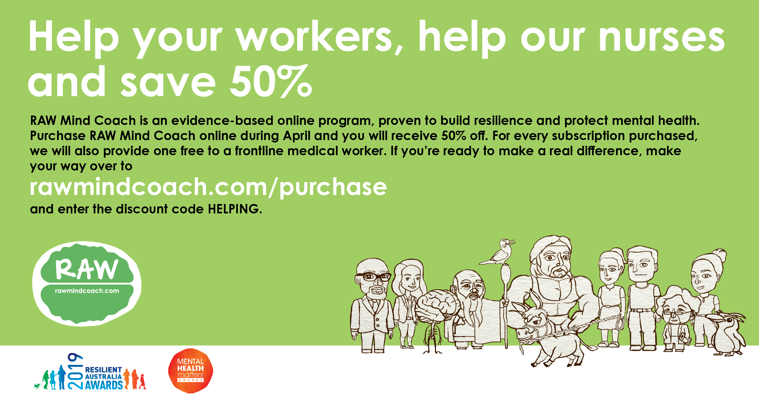 Help your workers, help our nurses and save 50%